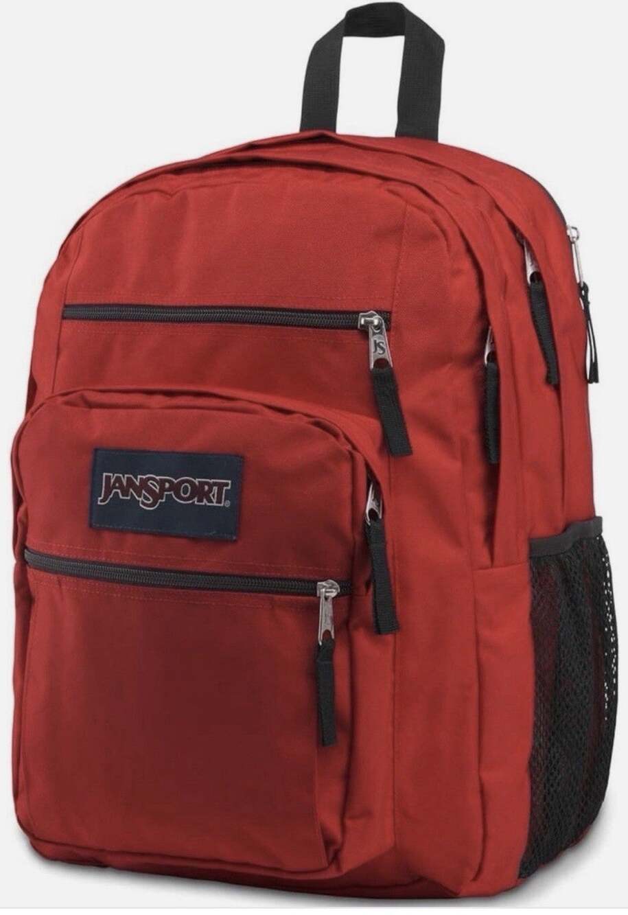 JanSport Big Student XL Backpack RED 15" Laptop Sleeve Bottle Pocket Preowned